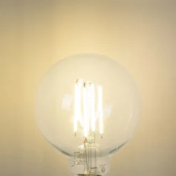 LUEDD E27 LED-Lampe G95 klar 2,2W 470 lm 2700K