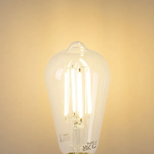 LUEDD E27 LED-Lampe ST64 klar 2,2W 470 lm 2700K