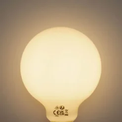 LUEDD E27 3-Stufen dimmbare LED-Glühbirne Opal G95 4W 450lm 2700K