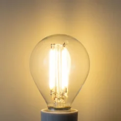 LUEDD E14 3-Stufen-Dimmbare LED-Glühbirne P45 Klar 5W 470 lm 3000K