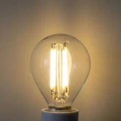 LUEDD E14 3-Stufen-Dimmbare LED-Glühbirne P45 Klar 5W 470 lm 3000K