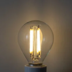 LUEDD E14 3-Stufen-Dimmbare LED-Glühbirne P45 Klar 5W 470 lm 3000K