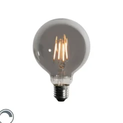 LUEDD E27 3-Stufen-Dimmbare LED-Glühbirne Rauch G95 4W 200 lm 1900K