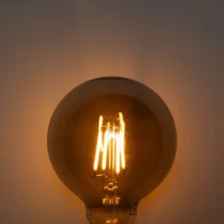 LUEDD E27 3-Stufen-Dimmbare LED-Glühbirne Rauch G95 4W 200 lm 1900K