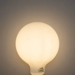 LUEDD E27 3-Stufen-dimmbare LED-Glühbirne Opal G125 4W 450lm 3000K