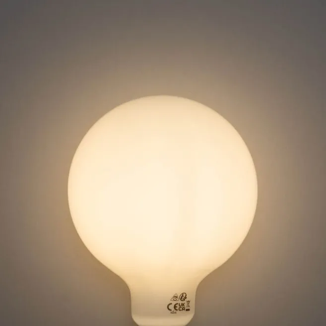 LUEDD E27 3-Stufen-dimmbare LED-Glühbirne Opal G125 4W 450lm 3000K