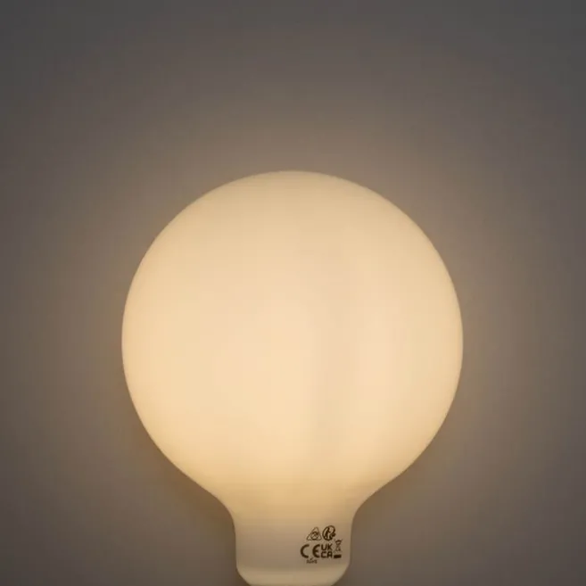 LUEDD E27 3-Stufen-dimmbare LED-Glühbirne Opal G125 4W 450lm 3000K