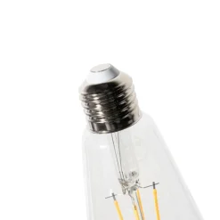 LUEDD E27 3-Stufen-Dimmbare LED-Glühbirne ST64 Klar 6W 700 lm 2700K