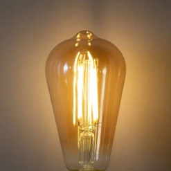 LUEDD E27 3-Stufen-Dimmbare LED-Glühbirne ST64 Gold 6W 700 lm 2700K