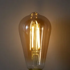 LUEDD E27 3-Stufen-Dimmbare LED-Glühbirne ST64 Gold 6W 700 lm 2700K