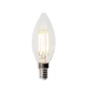 LUEDD E14 3-Stufen-Dimmbare LED-Glühbirne B35 Klar 4W 450 lm 2700K