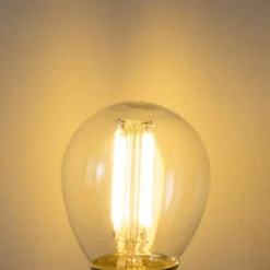 LUEDD E27 3-Stufen-Dimmbare LED-Glühbirne P45 Klarglas 5W 470 lm 2700K