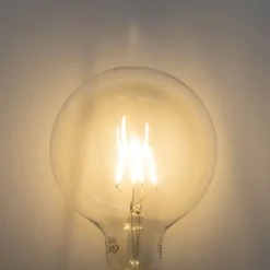 LUEDD E27 3-Stufen-dimmbare LED-Spirale Filament G125 4W 450lm 2700K