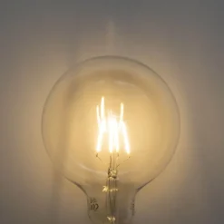 LUEDD E27 3-Stufen-dimmbare LED-Spirale Filament G125 4W 450lm 2700K