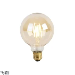 LUEDD E27 3-stufig dimmbare LED-Lampe G95 Goldline 5W 530 lm 2200K