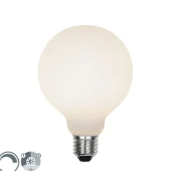 LUEDD E27 3-stufig dimmbare LED-Lampe G95 Milchglas 5W 550 lm 3000K
