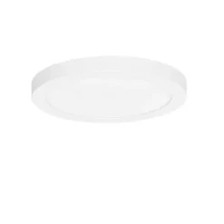 QAZQA Einbau- oder Aufbaustrahler weiß 22 cm inkl. LED 3 Stufen dimmbar bis warm - Trans