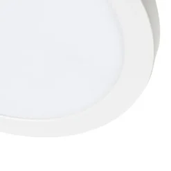 QAZQA Einbau- oder Aufbaustrahler weiß 22 cm inkl. LED 3 Stufen dimmbar bis warm - Trans