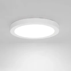 QAZQA Einbau- oder Aufbaustrahler weiß 22 cm inkl. LED 3 Stufen dimmbar bis warm - Trans