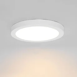 QAZQA Einbau- oder Aufbaustrahler weiß 22 cm inkl. LED 3 Stufen dimmbar bis warm - Trans