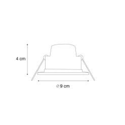 QAZQA Professional Einbauleuchte weiß inkl. Dim-to-Warm LED 7W IP65 - Blanca