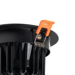 QAZQA Professional Einbau-Strahler Schwarz 9,5 cm inkl. LED 1300lm dimmbar IP65 - Gaius