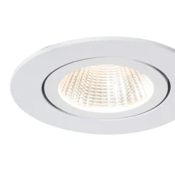 QAZQA Professional Einbau-Strahler weiß 6,8 cm inkl. LED 750 lm dimmbar IP65 - Gaius