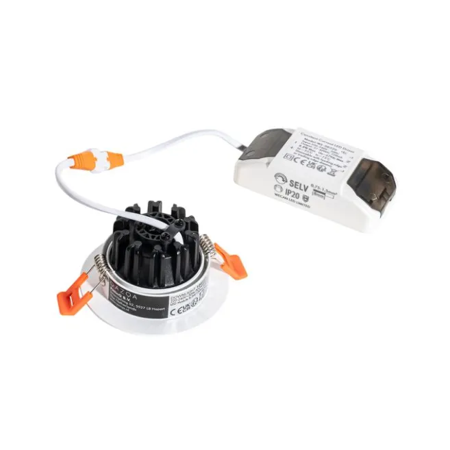 QAZQA Professional Einbau-Strahler weiß 6,8 cm inkl. LED 750 lm dimmbar IP65 - Gaius