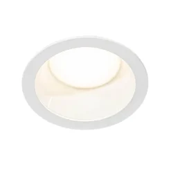 QAZQA Professional Einbaustrahler Weiß inkl. LED 3000K-5000K mit Dip-Schalter - Elias