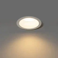 QAZQA Professional Einbaustrahler Weiß inkl. LED 3000K-5000K mit Dip-Schalter - Elias