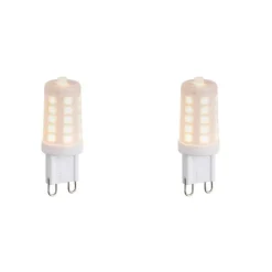 LUEDD 2er Set dimmbarer G9 LED-Lampen Opal 1,2W 100lm 2200K