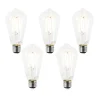 LUEDD 5er Set E27 LED-Glühbirnen ST64 klar 2,2W 470lm 2700K