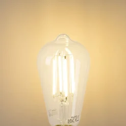 LUEDD 5er Set E27 LED-Glühbirnen ST64 klar 2,2W 470lm 2700K