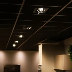 QAZQA 12er Set Einbauspots schwarz AR111 verstellbar 2-flammig - Oneon