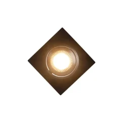 QAZQA 3er Set Einbaustrahler schwarz inkl. LED 3-stufig dimmbar - Miu