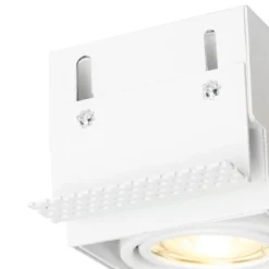 QAZQA 12er Set Einbaustrahler weiß GU10 schwenkbar randlos - Oneon