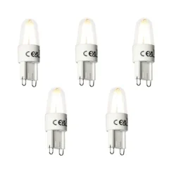 LUEDD 5er Set G9 LED Filament Leuchtmittel 1,8W 170lm 2300K