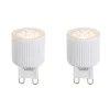 LUEDD 2er Set G9 24mm 3-Stufen dimmbar LED-Lampen 3W 300lm 2700K