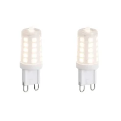 LUEDD 2er Set G9 3-Stufen dimmbarer LED-Lampen Opal 3W 250lm 2700K