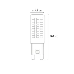 LUEDD 2er Set G9 3-Stufen dimmbarer LED-Lampen Opal 4,5W 500lm 4000K