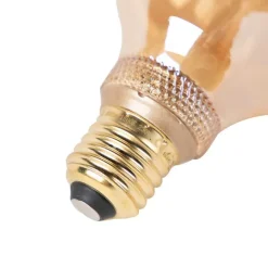 LUEDD 5er Set LED-Glühbirnen G95 E27 5W 1800K Amber 3-stufig dimmbar