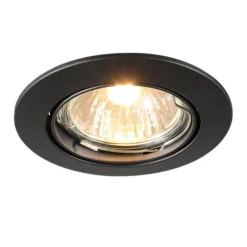 QAZQA 6er Set moderne Einbaustrahler schwarz schwenkbar - Edu