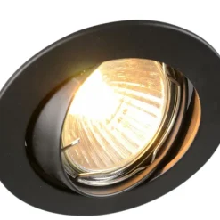 QAZQA 6er Set moderne Einbaustrahler schwarz schwenkbar - Edu