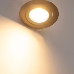 QAZQA 5er Set moderne Einbaustrahler schwarz inkl. LED 3-stufig dimmbar - Mio