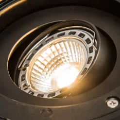 QAZQA 6er Set Outdoor Bodenstrahler Edelstahl IP65 - Delux