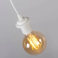 QAZQA 4er Set Retro Hängeleuchten pink 45 cm - Granny