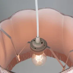 QAZQA 4er Set Retro Hängeleuchten pink 45 cm - Granny