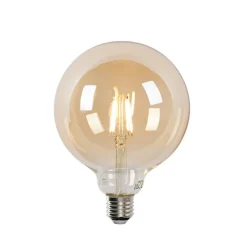 LUEDD 5er Set Smart LED-Glühbirnen E27 G125 Gold 4,9W 470lm 1800-4000K