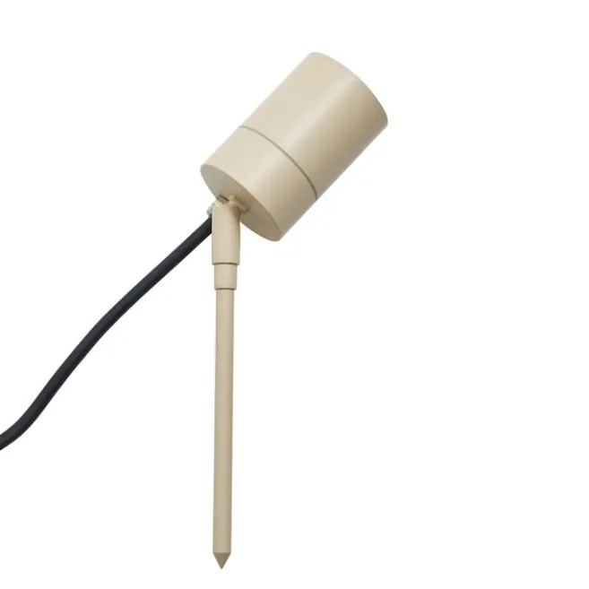QAZQA Erdspießstrahler Creme GU10 50mm Verstellbar IP44 Inkl. Kabel und Stecker - Solo