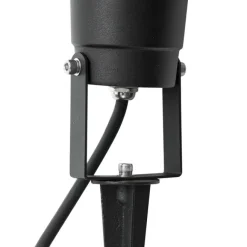 QAZQA Erdspießstrahler schwarz inkl. LED verstellbar IP65 mit Kabel und Stecker - Basic